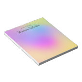 Abstract patroon met kleurrijke regenboogstijl notitieblok (Schuin)
