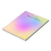 Abstract patroon met kleurrijke regenboogstijl notitieblok (Linkerzijde)