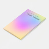 Abstract patroon met kleurrijke regenboogstijl post-it® notes (Schuin)