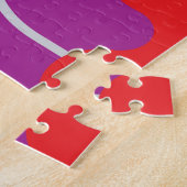 Abstract patroon met levendige kleuren legpuzzel (Zijkant)