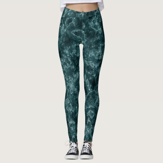 Abstract patroon met marmer leggings (Voorkant)