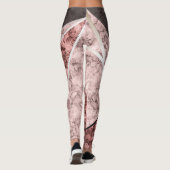 Abstract patroon met marmer leggings (Achterkant)
