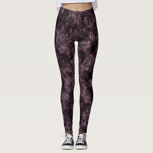 Abstract patroon met marmer leggings (Voorkant)