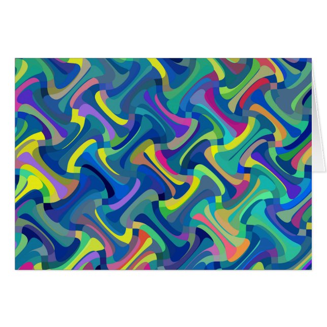 Abstract patroon met meerdere kleuren (Voorkant Horizontaal)