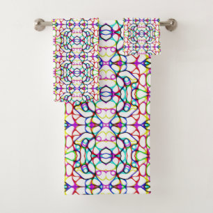 Abstract patroon met meerdere kleuren  bad handdoek