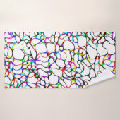 Abstract patroon met meerdere kleuren badhanddoek (Badhanddoek)