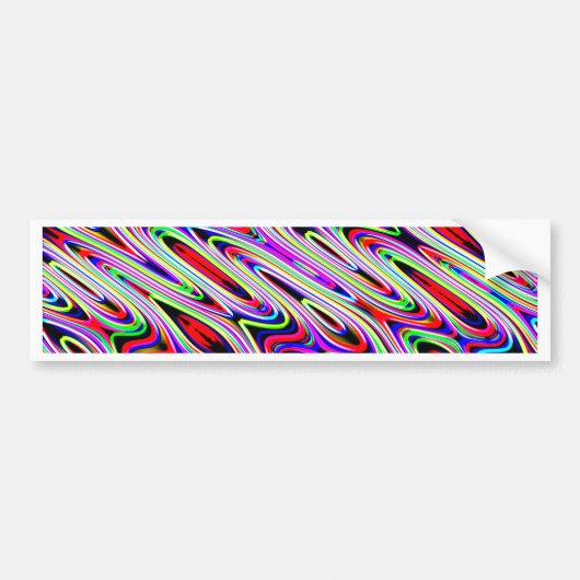 Abstract patroon met meerdere kleuren bumpersticker (Voorkant)