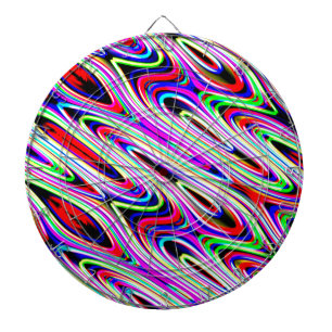 Abstract patroon met meerdere kleuren dartbord