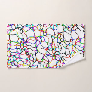 Abstract patroon met meerdere kleuren handdoek