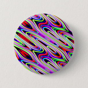 Abstract patroon met meerdere kleuren ronde button 5,7 cm
