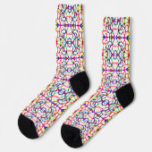 Abstract patroon met meerdere kleuren sokken (Links)