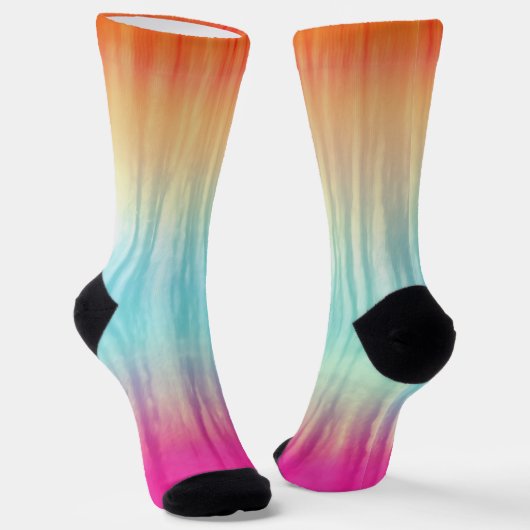 Abstract patroon met meerdere kleuren sokken (Gebogen)