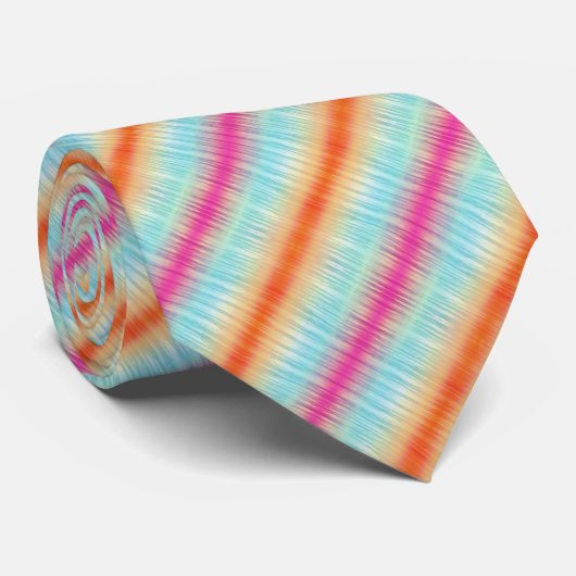 Abstract patroon met meerdere kleuren stropdas (Opgerold)