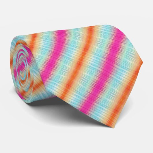 Abstract patroon met meerdere kleuren stropdas (Opgerold)
