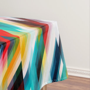 Abstract patroon met meerdere kleuren tafelkleed
