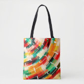 Abstract patroon met meerdere kleuren tote bag (Voorkant)