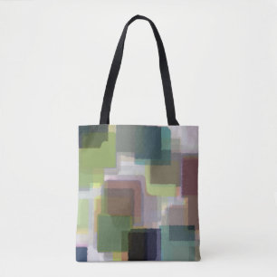 Abstract patroon met meerdere kleuren tote bag