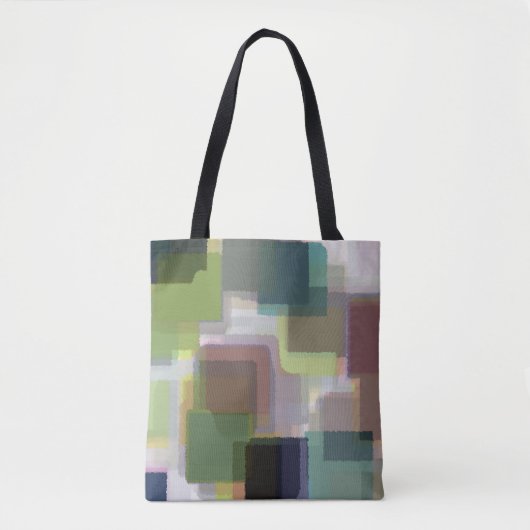 Abstract patroon met meerdere kleuren tote bag (Voorkant)