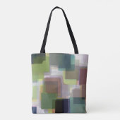 Abstract patroon met meerdere kleuren tote bag (Achterkant)