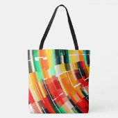 Abstract patroon met meerdere kleuren tote bag (Voorkant)