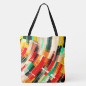 Abstract patroon met meerdere kleuren tote bag (Achterkant)