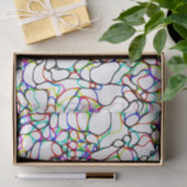 Abstract patroon met meerdere kleuren voor Curvy Tissuepapier (Geschenk)