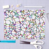 Abstract patroon met meerdere kleuren voor Curvy Tissuepapier (Craft)