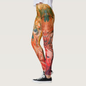 Abstract patroon met meerdere kleuren voor marmer leggings (Links)
