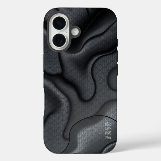 Abstract patroon met monochrome golf Case-Mate iPhone case (Achterkant)