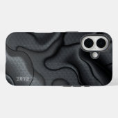 Abstract patroon met monochrome golf Case-Mate iPhone case (Achterkant (horizontaal))