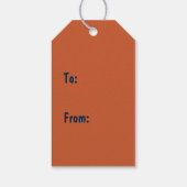 Abstract patroon met multikleurenretrorpatroon cadeaulabel (Achterkant)