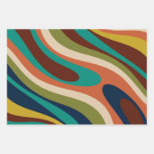 Abstract patroon met multikleurenretrorpatroon inpakpapier vel (Voorkant 2)