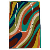 Abstract patroon met multikleurenretrorpatroon medium cadeauzakje (Voorkant)