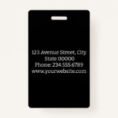 Abstract patroon met naadloze ingedrukte vlekvormi badge (Achterkant)