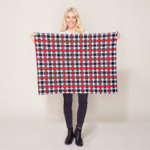 Abstract patroon met naadloze ingedrukte vlekvormi fleece deken