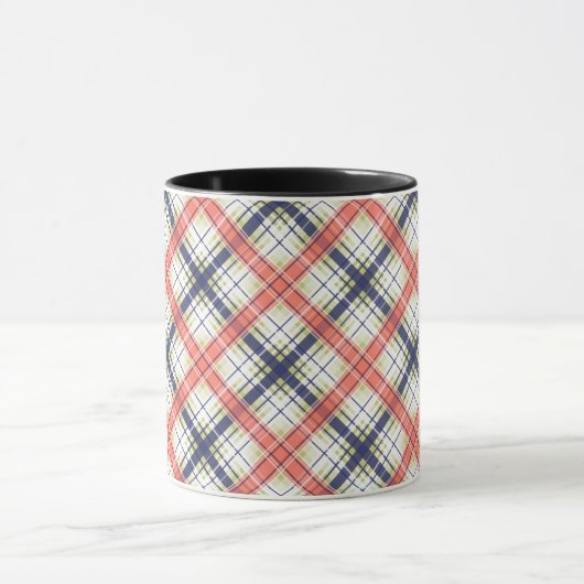 Abstract patroon met naadloze ingedrukte vlekvormi mok (Midden)