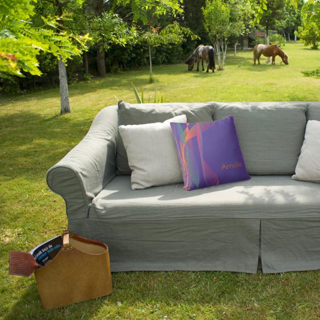 Abstract patroon met Sierkussen van de naamlavende (Creator heeft geüpload)