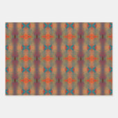 Abstract patroon met Southwestern geïnspireerde ku Inpakpapier Vel (Voorkant 3)