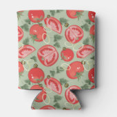 Abstract patroon met tomaat blikjeskoeler (Achterkant)