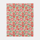 Abstract patroon met tomaat fleece deken (Voorkant)