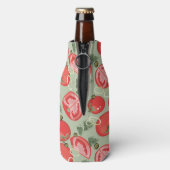 Abstract patroon met tomaat flesjeskoeler (Fles Achterkant)