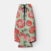 Abstract patroon met tomaat flesjeskoeler (Achterkant)