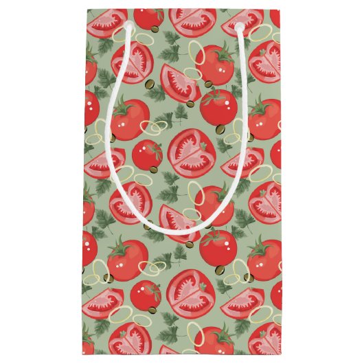 Abstract patroon met tomaat klein cadeauzakje (Voorkant)