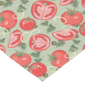 Abstract patroon met tomaat korte tafelloper (Hoek)