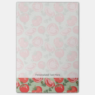 Abstract patroon met tomaat post-it® notes