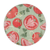 Abstract patroon met tomaat snijplank (Voorkant)