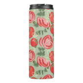 Abstract patroon met tomaat thermosbeker (Achterkant)