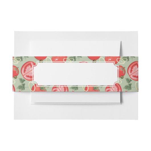 Abstract patroon met tomaat uitnodigingen wikkel (Voorkant Voorbeeld)