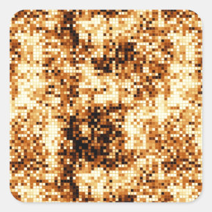 Abstract patroon met vierkante tegels met armkleur sticker