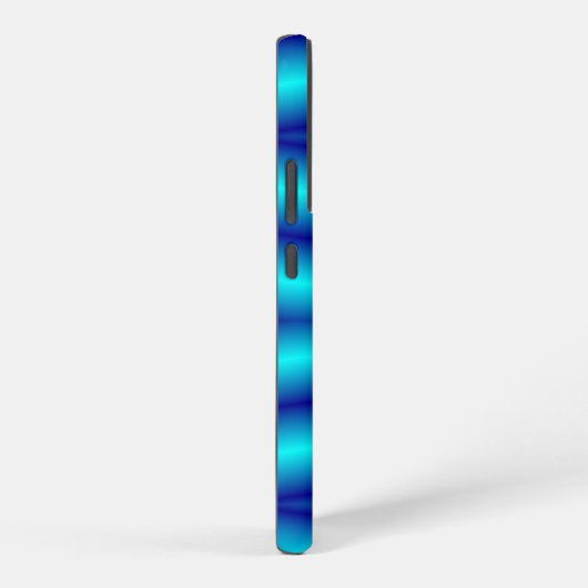 Abstract patroon met witte blauwe neon samsung galaxy hoesje (Rechterkant)